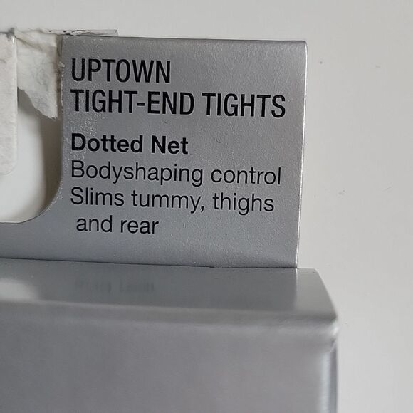 NEW SPANX FISHNET STOCKINGS TIGHTS PANTYHOSE TIGHT END SHAPING BLACK SIZE C XL - Picture 3 of 5